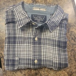 Nautical Long Sleeve Mens Size XL Button up
